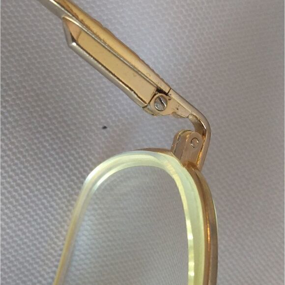 EUC GEOFFREY BEENE 1151 DA/YG 140 Gold & Brown Eyeglasses Frames ONLY - Picture 4 of 11